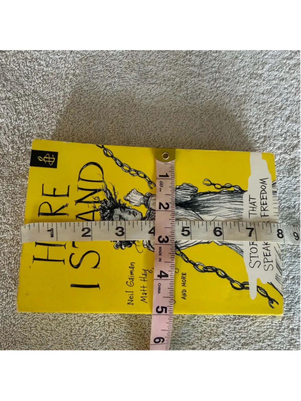 Here I Stand: Stories That Speak For Freedom Book - Yellow/Black